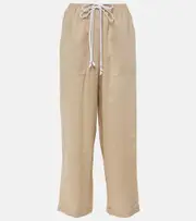 [Tory Burch] Tory Burch Linen wide-leg pants AU 8 beige