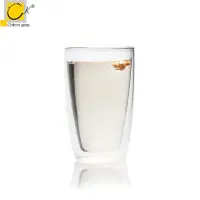 在飛比找momo購物網優惠-【Chikao】耐熱雙層杯 380ml(雙層玻璃杯)