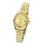 Charles-Hubert- Paris Womens Gold-Plated Quartz Watch #6444