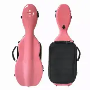 High quality Cello Shaped Full Size pink Compound carb Violin Case Strong