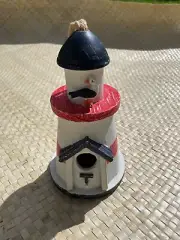 Cape Cod Beach Nautical Themed Weathered Wooden Bird House