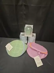 5pc Mixed Lot Fabric Shavers & Collapsible Mesh Laundry Pouches For Delicates