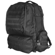 Tactical Military Advanced 3-Day Combat Modular MOLLE Backpack - SWAT BLACK
