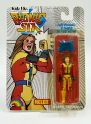 BIONIC SIX HELEN DIECAST ON CARD 1986 LJN TOYS