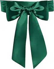 [Generic] Women Wedding Satin Sash Belt 4'' Wide Double Side Chiffon Sash Waist Belt for Special Occasion Dress Sash Bridal Belts