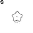 1PC Titanium Star Daith Earring Conch Helix Septum Piercing Clicker Segment Nose