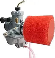Motorcycle & ATV Carburetors For DT125 For TZR125 RM80 RM85 DT175 RX125 Motorcycle VM24 28mm Carburetorit With Adapter Air Filter Carburetor Carb (Color : Carburetor-AirFilter)