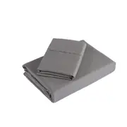 Royal Comfort Ultrasoft Bed Sheet Set w/ 2x Pillowcases 1200TC Charcoal