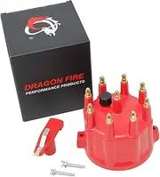 AIP Electronics Dragon Fire Performance Brass Terminal Ignition Distributor Cap and Rotor Set Compatible Replacement for 1992-2003 Dodge 5.2L 5.9L V8 OEM Fit CAP1049-R