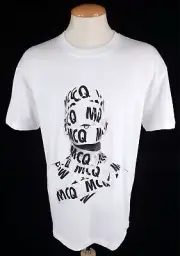 Mcq Alexander McQueen Taped Figure Print T-Shirt XL Mens White RARE
