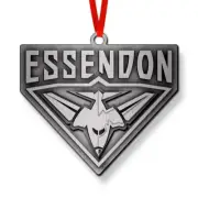 Essendon Bombers AFL Metal Ornament Christmas Tree Decoration