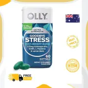 Ultra Strength Goodbye Stress Softgels, GABA, Ashwagandha, L-Theanine and Lemon