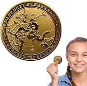 Fortune Token 2025 Year of the Snake - Prosperity Challenge Coin 3D Intricate Collection Ornament, Relief Medallion 3D 2025 Memory Coin Decorative Fortune Token | for Fortune Token