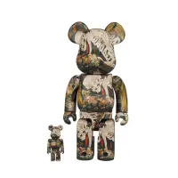 在飛比找Yahoo奇摩購物中心優惠-BE@RBRICK 歌川國芳 100%+400% 庫柏力克熊