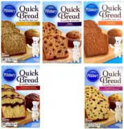 Pillsbury Quick Bread Mixes: Banana, Date, Pumpkin, Cinnamon Swirl & Cranberry