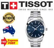 TISSOT T-CLASSIC GENTLEMAN T127.410.11.041.00 SILVER/BLUE MENS WATCH 5YR WTY