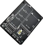 Hard Drive Enclosure Adapter Card, MSATA/M.2 NGFF to SATA III Adapter Converter 2.5" SSD Hard Drive Enclosure Accessory
