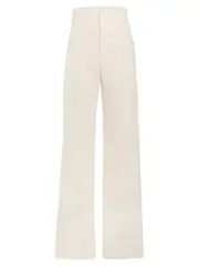 Wynn Hamlyn | Ally High Waisted Trouser in Natural | The UNDONE