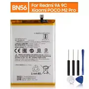 New Replacement Battery for Xiaomi POCO M2 Pro Redmi 9A 9C BN56 5000mAh + Tools