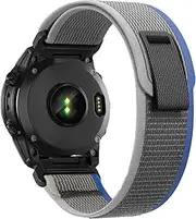 Nylon Band for Garmin Fenix 3 HR 5X 6X 7X Pro Solar Enduro Quick fit 26 Elastic Solo Loop Nylon Replacement Strap for Garmin Epix Pro Gen 2 51Tactix