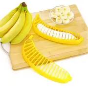 4 Pack Banana Slicer Practical Kitchen Tool Salad Fruit Peeler Cutter Chopper