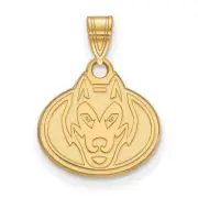 10k Yellow Gold St Cloud State University Huskies School Mascot Charm Pendant