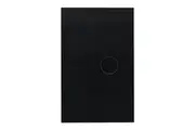 Clipsal Saturn ZEN 1 Gang Switch with LED Black | Z4061PBL-ZB