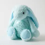 Jiggle & Giggle Kids Plush Night Light-Blue Bunny