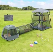 QUICK-UP 3-in-1 Cat Tower Tent with Tunnel/Pop Up Cube