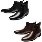 Mooda Mens Genuine Leather Chelsea Boots Formal Ankle Boots Dress Shoes MOOI
