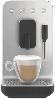Smeg Bean To Cup Coffee Machine With Steam Wand Matte Black