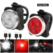 Bike Light Set Super Bright USB Rechargeable Bicycle Lights,Waterproof Mountain