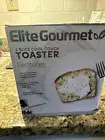 Elite Gourmet ECT1027B 2 Slice Cool Touch Toaster 6 Temperature Settings