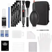 AUTOWT Camera Cleaning Kit - 35 Pieces Professional DSLR Camera Accessory Cleaning Kit with Sensor Cleaning Tissue Lens Cleaner Air Blower Microfiber Cleaning Cloth Tool Box