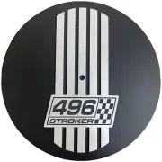 496 Stroker 14" Round Air Cleaner Kit, Billet Top, Black Die-Cast Aluminum