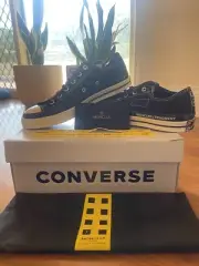 Converse Jack Purcell Moncler Fragment Black SIZE 8 UK UNISEX