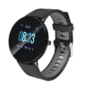 L10 1.65in IPS Color Touch Screen IP68 Waterproof Smart Watch ECG+PPG Heart Rate Monitor Stopwatch Countdown Sports Bracelet Fitness Tracker BLACK COLOR