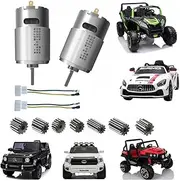 2Pcs 12 Volt RS550 40000RPM Fast Electric Motor Drive Engine for Power Wheels Motor Upgrade,18V High Speed Motor Gearbox Accessories for Kid Ride On Car Motor Upgrade Replacement Parts,Hot Horse Motor