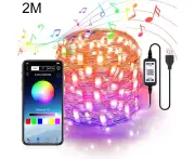 2m 20 LEDs USB Bluetooth Music RGB Light