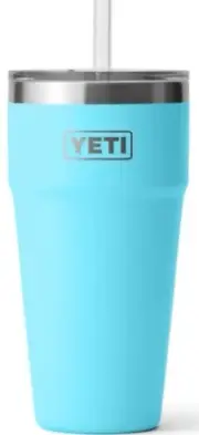 YETI Rambler Cup 26 oz ((REEF BLUE)) with a Straw & Lid [BRAND NEW!!!]