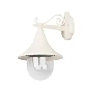 Monaco Exterior Wall Light Straight Arm Beige Aluminium - 15812