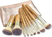Matto Makeup Brushes 9-Piece Makeup Brush Set Foundation Brush with Travel Makeup Bag