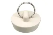 Rubber Drain Stopper Tub Shower Sink Fit All With Pull Tab Ring Stopper - Carded