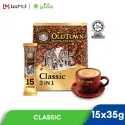 OLD TOWN WHITE COFFEE 3-IN-1 Classic INSTANT COFFEE (15 STICKS)