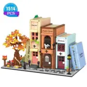 1488pcs Home Decorative Bookend Magic House Building kit, Bookcase Miniature...