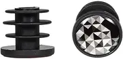 1 Pair Handlebar Bar End Plug,MoreChioce Universal Bicycle Bar End Plugs Plastic Bike Handlebar End Caps Bike Handlebar Cap for Most Bicycles Road Bike,Black White