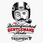 The Gentleman Drives A Triumph Motorcycle Sticker Vinyl Decal Wall Laptop Window Car Bumper Sticker 5"