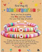 [SUNBOOM] Back to School Gifts Bracelet for Mother Dad Son Boys Daughter Girls, First Day of Kindergarten Gifts Bracelet
