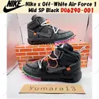 Nike x Off-White Air Force 1 Mid SP Black DO6290-001 Men's Size