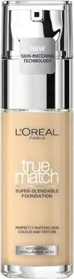 L'Oreal True Match Super-Blendable Foundation 30mL - 1W Golden Ivory